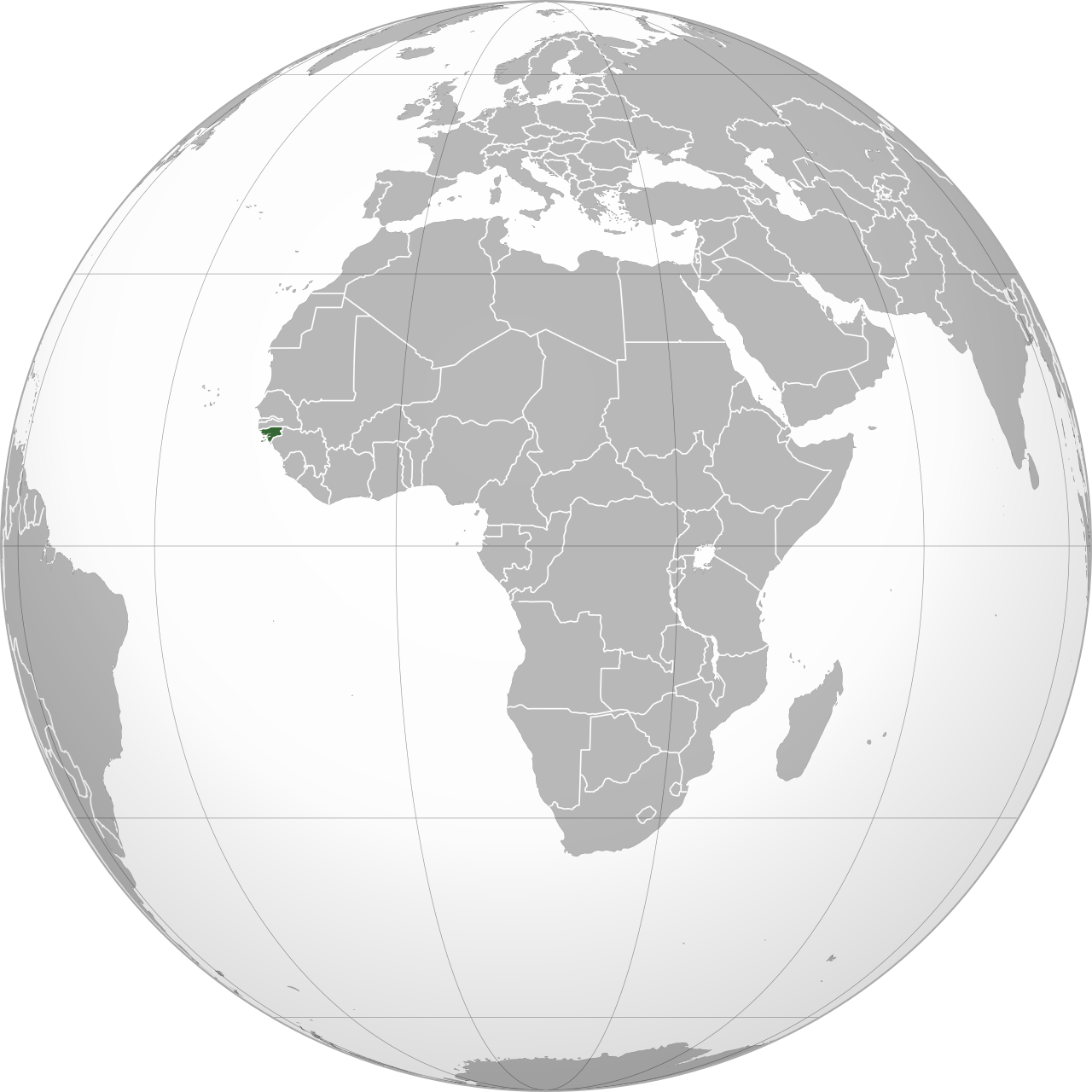 Vị trí của GUINEA-BISSAU trên bản đồ thế giới
