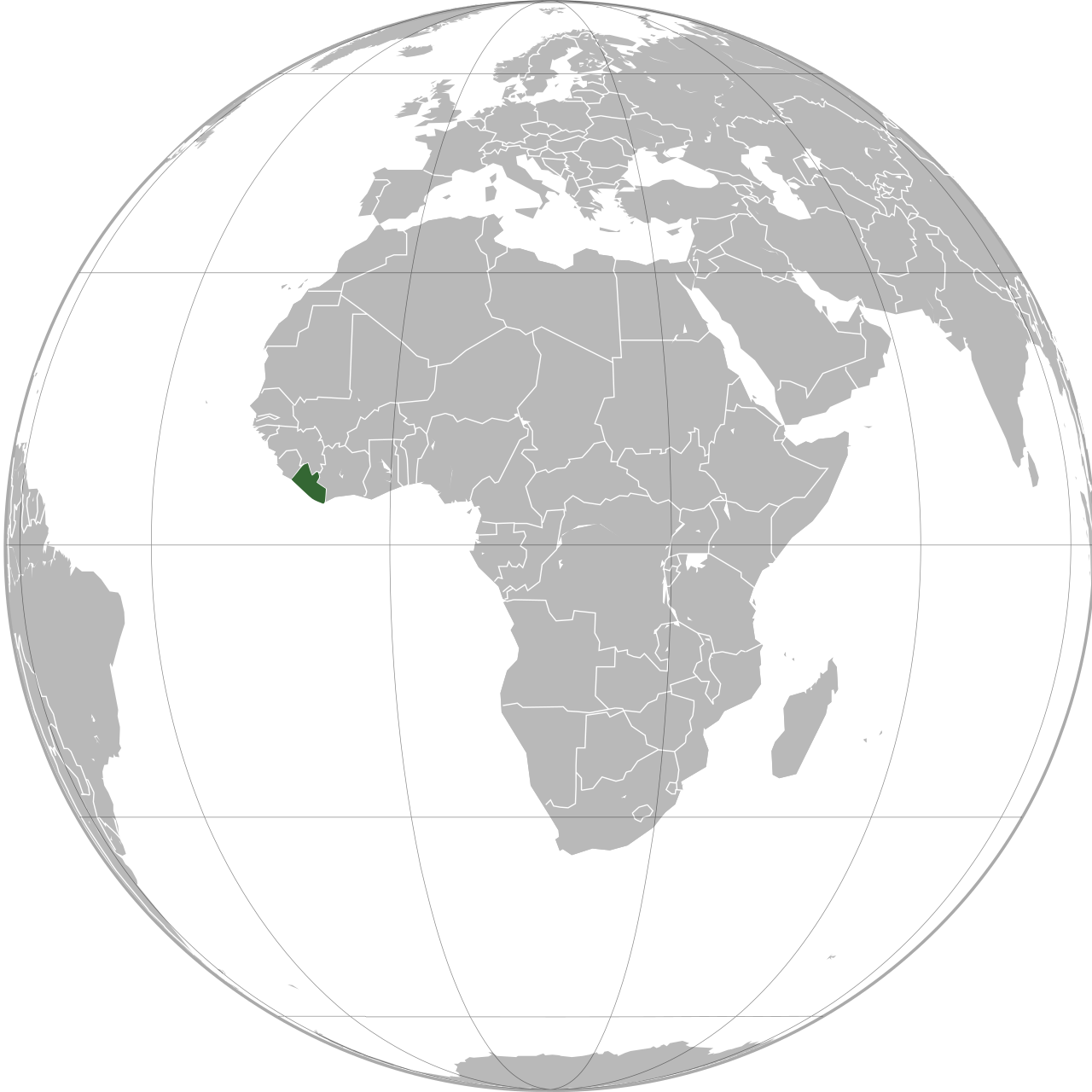 Vị trí của LIBERIA trên bản đồ thế giới