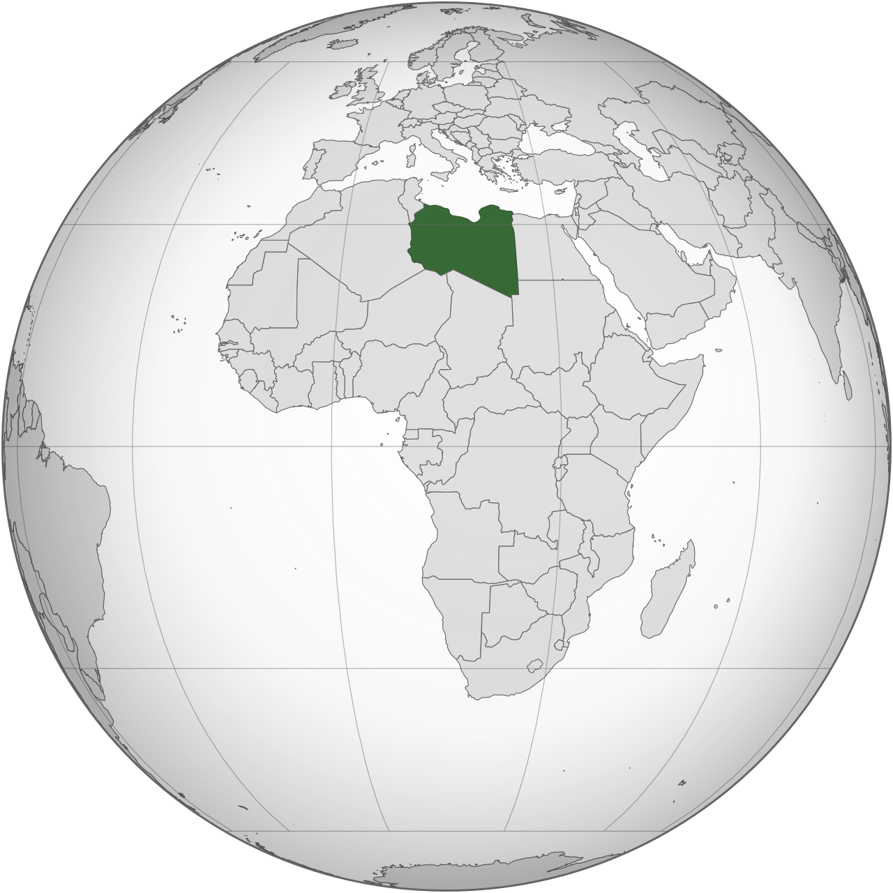 Vị trí của LIBYA trên bản đồ thế giới