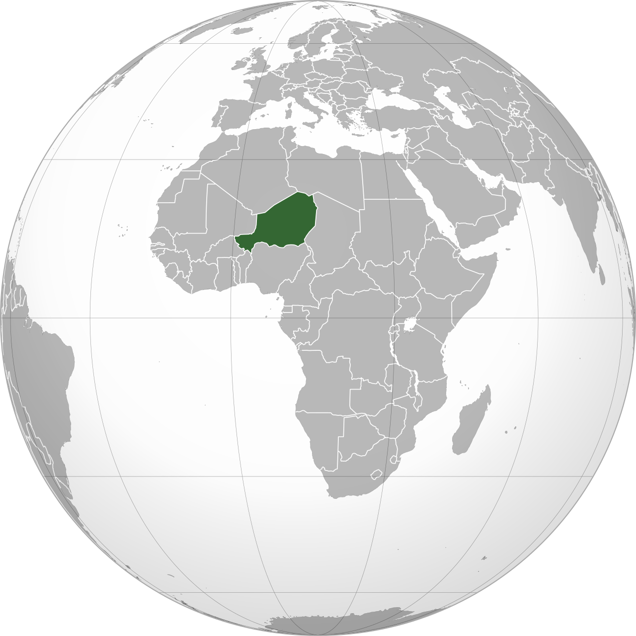 Vị trí của NIGER trên bản đồ thế giới