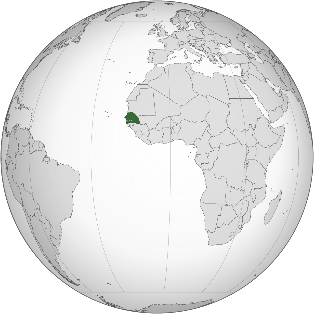 Vị trí của SENEGAL trên bản đồ thế giới