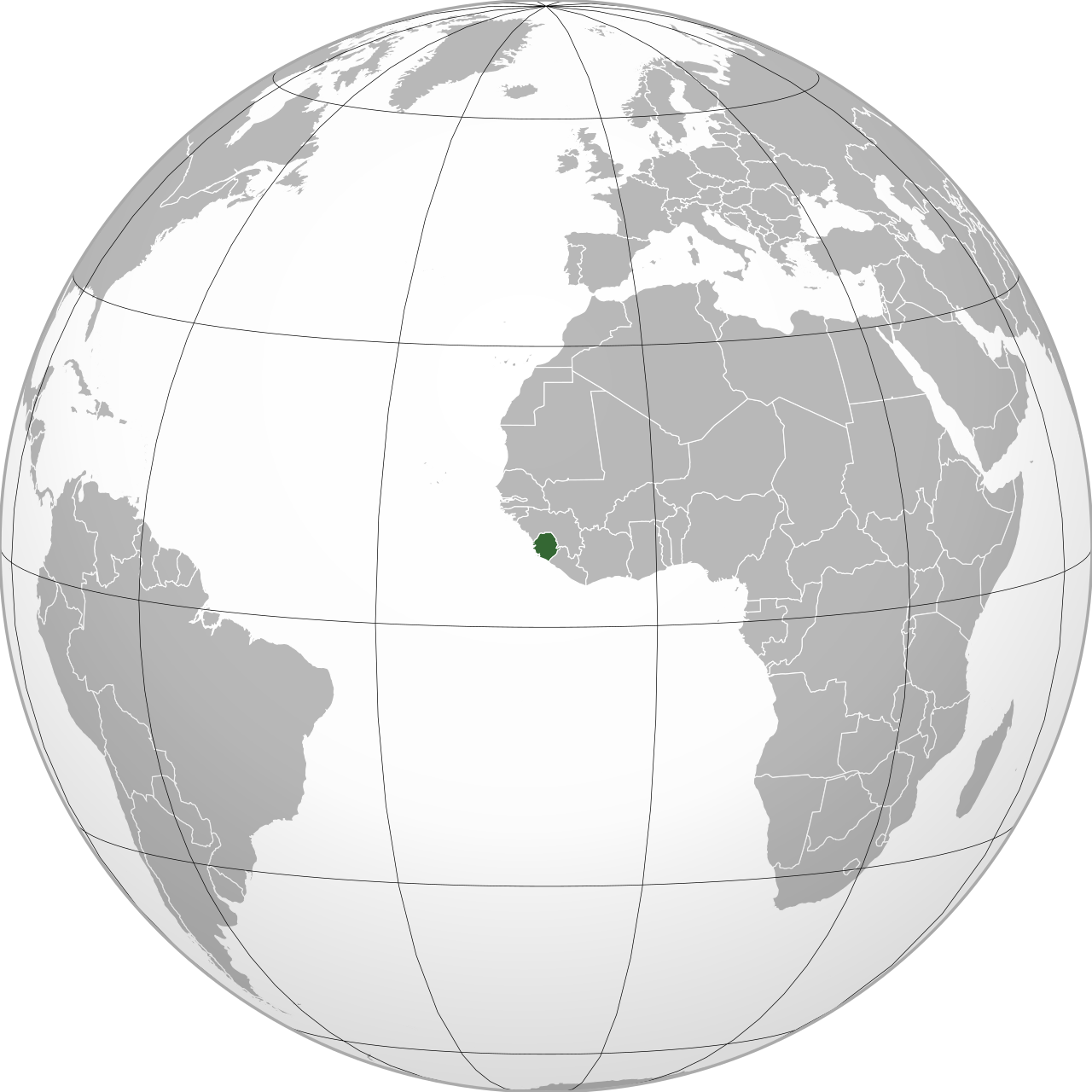 Vị trí của SIERRA LEONE trên bản đồ thế giới