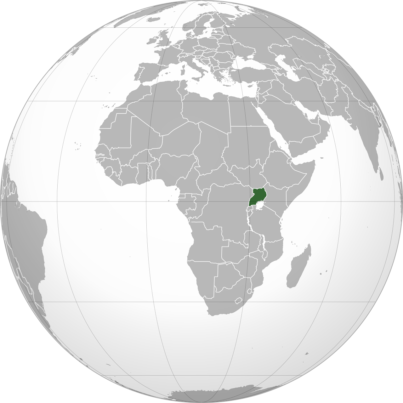 Vị trí của UGANDA trên bản đồ thế giới