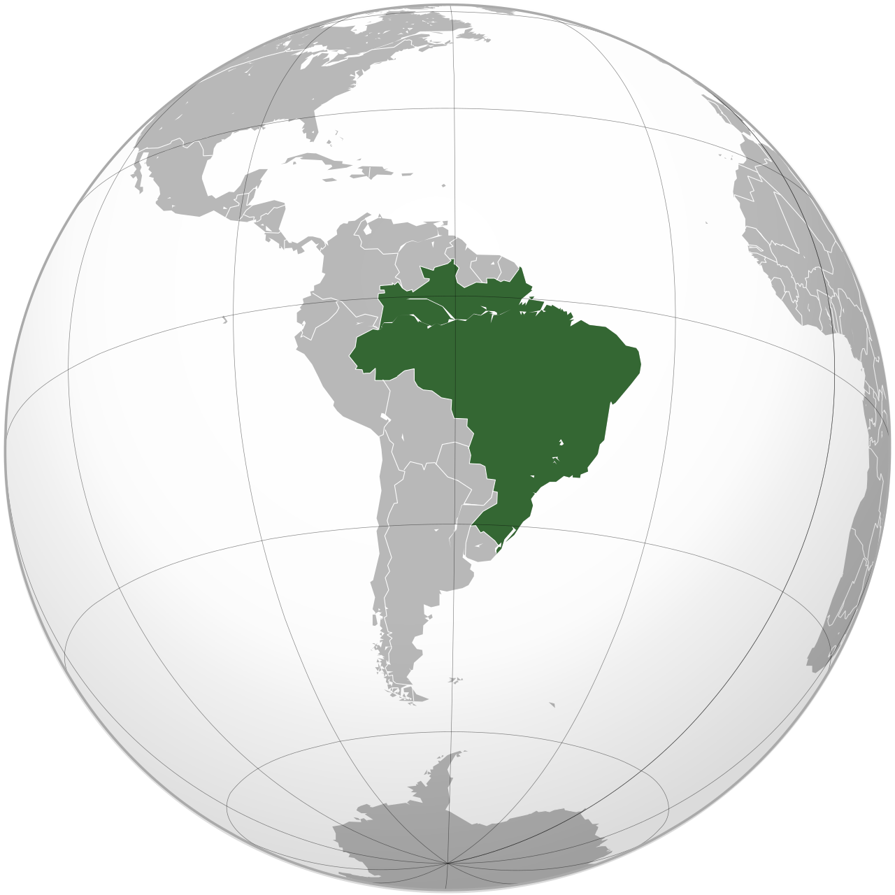 Vị trí của BRAZIL trên bản đồ thế giới
