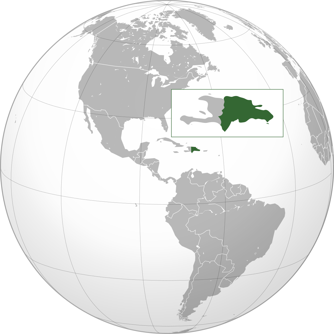 Vị trí của DOMINICAN REPUBLIC trên bản đồ thế giới
