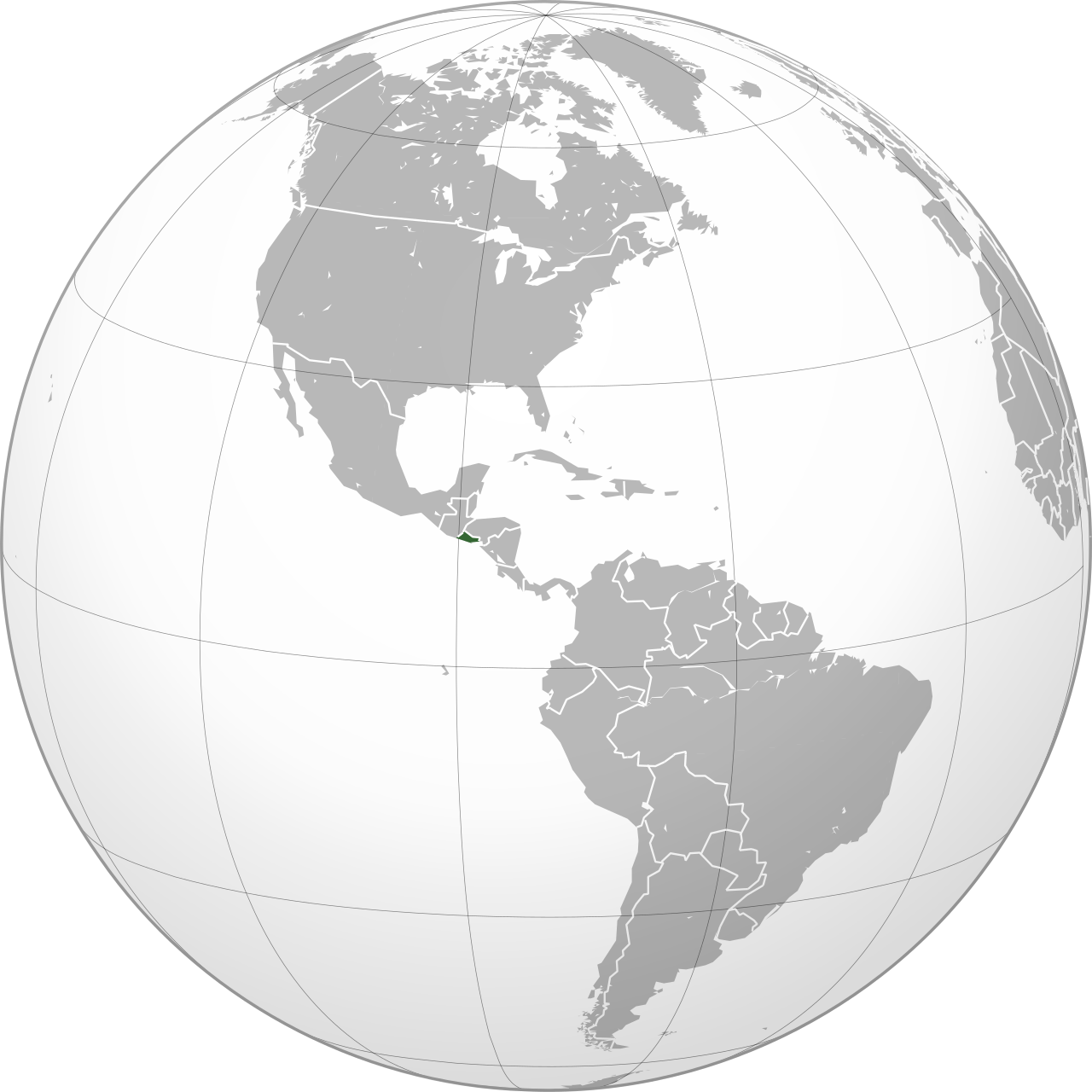 Vị trí của EL SALVADOR trên bản đồ thế giới