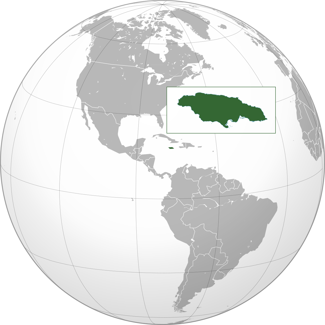 Vị trí của JAMAICA trên bản đồ thế giới