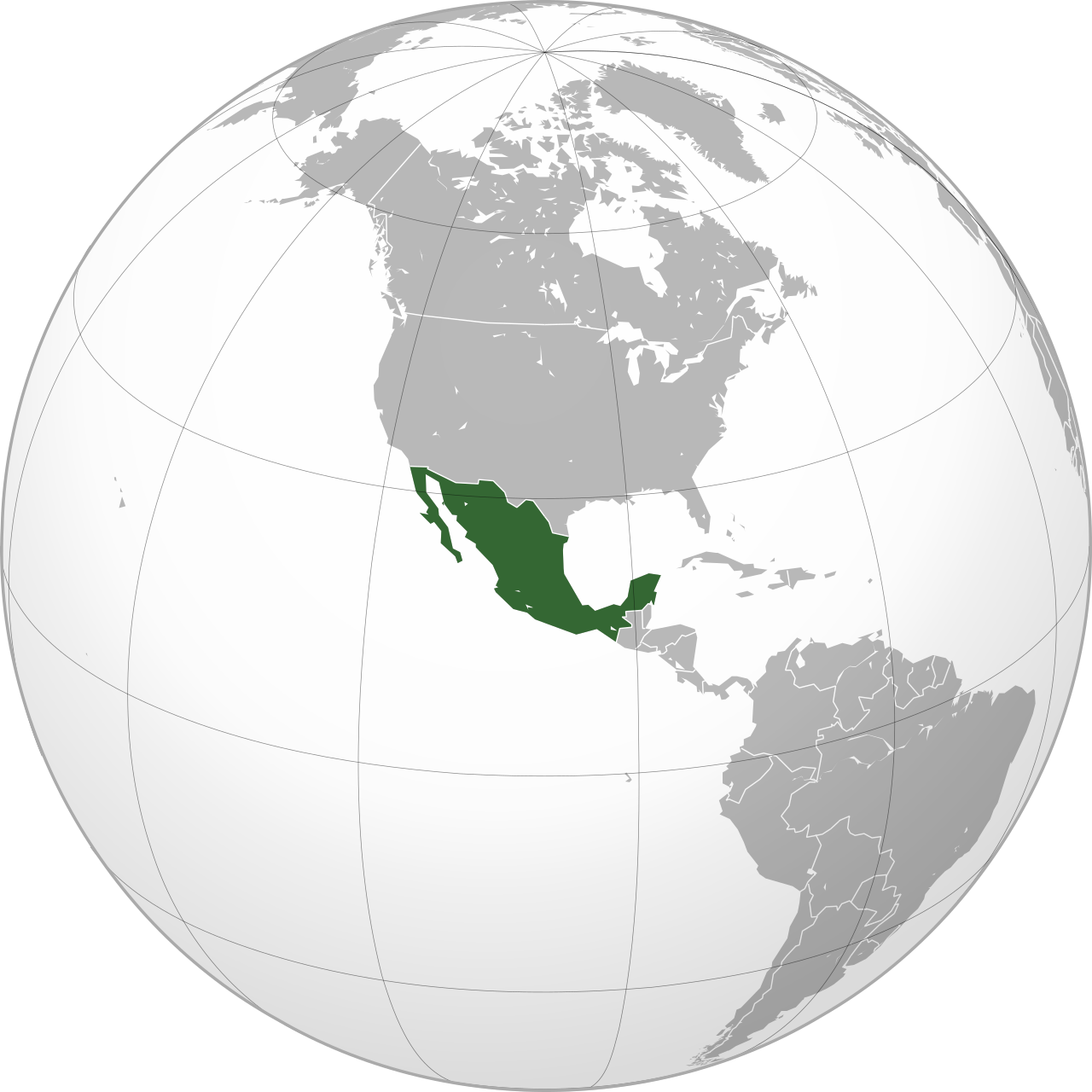 Vị trí của MEXICO trên bản đồ thế giới