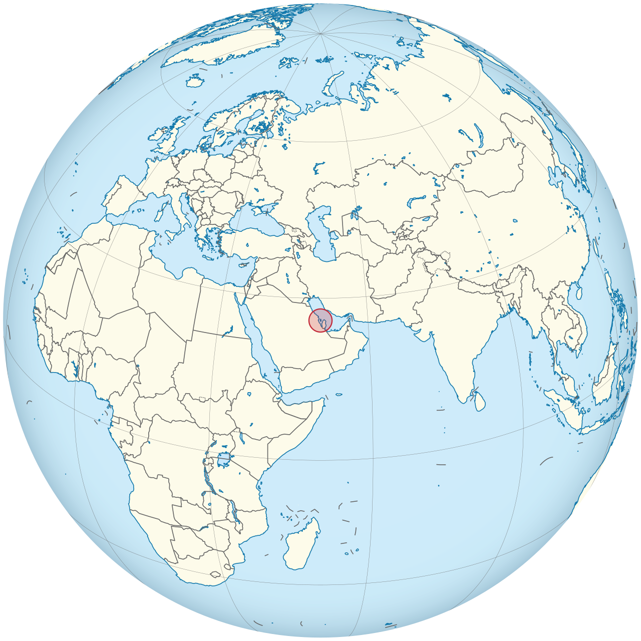 Vị trí của BAHRAIN trên bản đồ thế giới