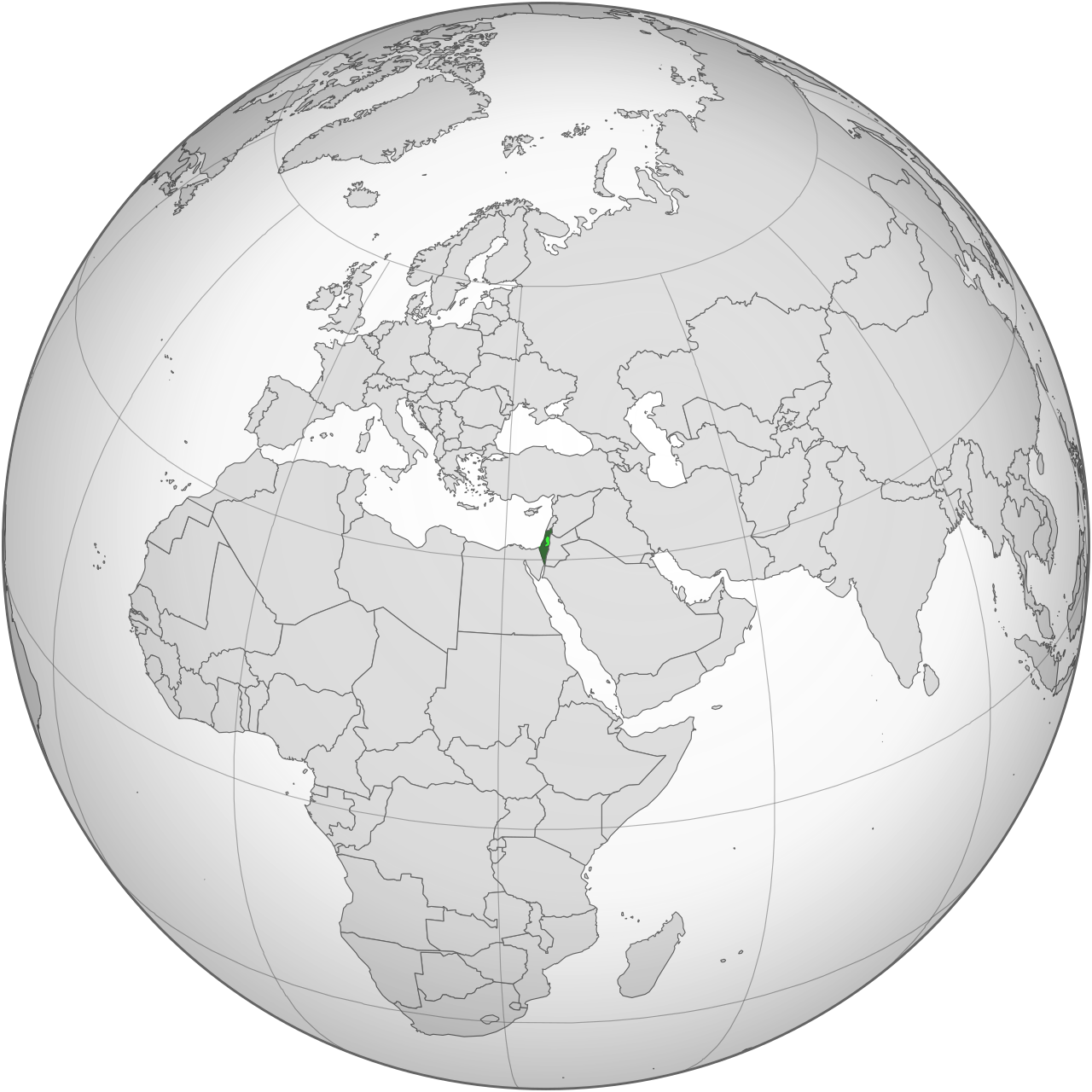 Vị trí của ISRAEL trên bản đồ thế giới