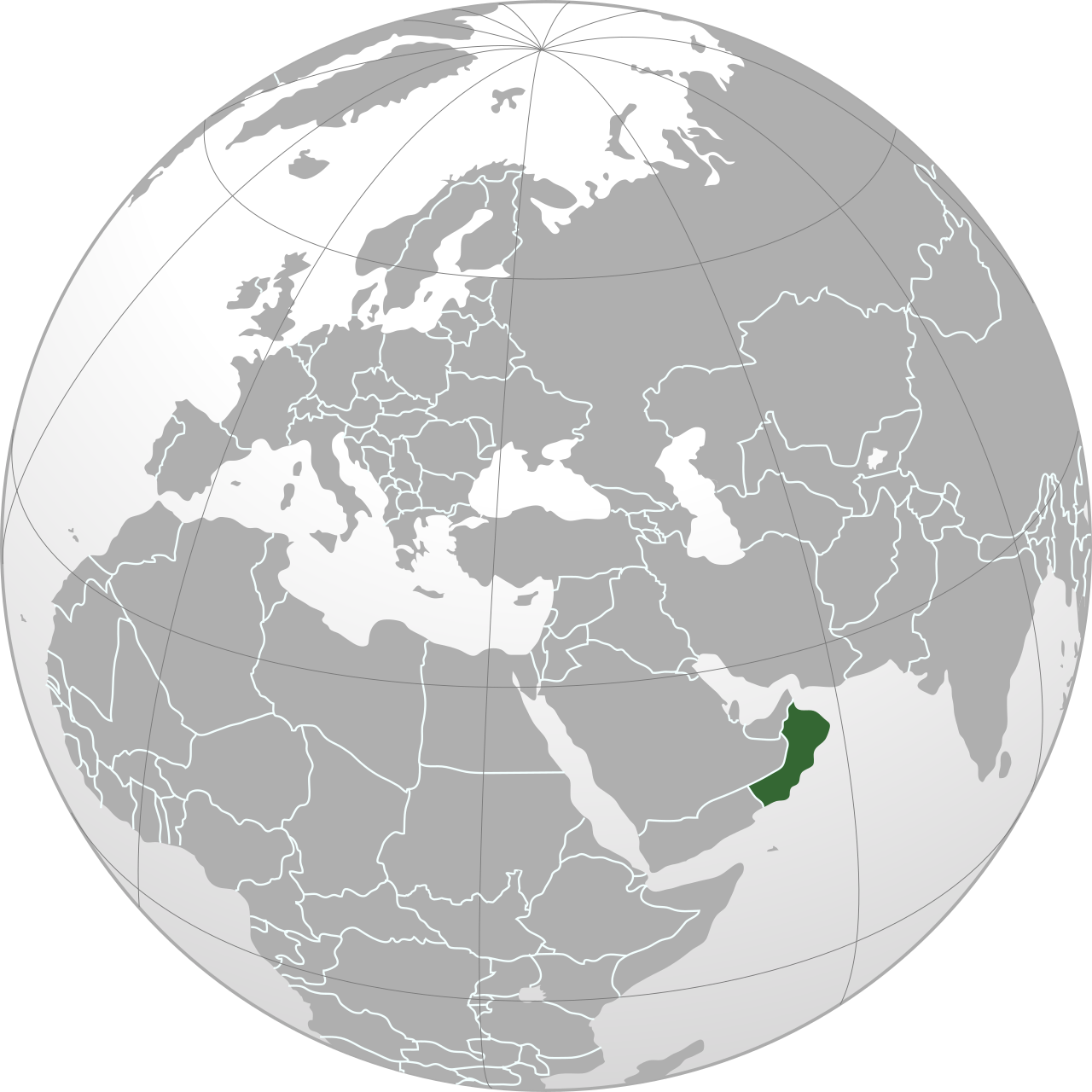 Vị trí của OMAN trên bản đồ thế giới