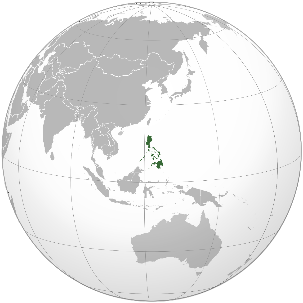 Vị trí của PHILIPPINES trên bản đồ thế giới