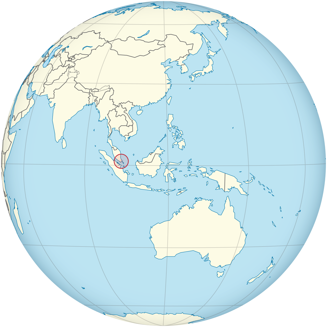 Vị trí của SINGAPORE trên bản đồ thế giới