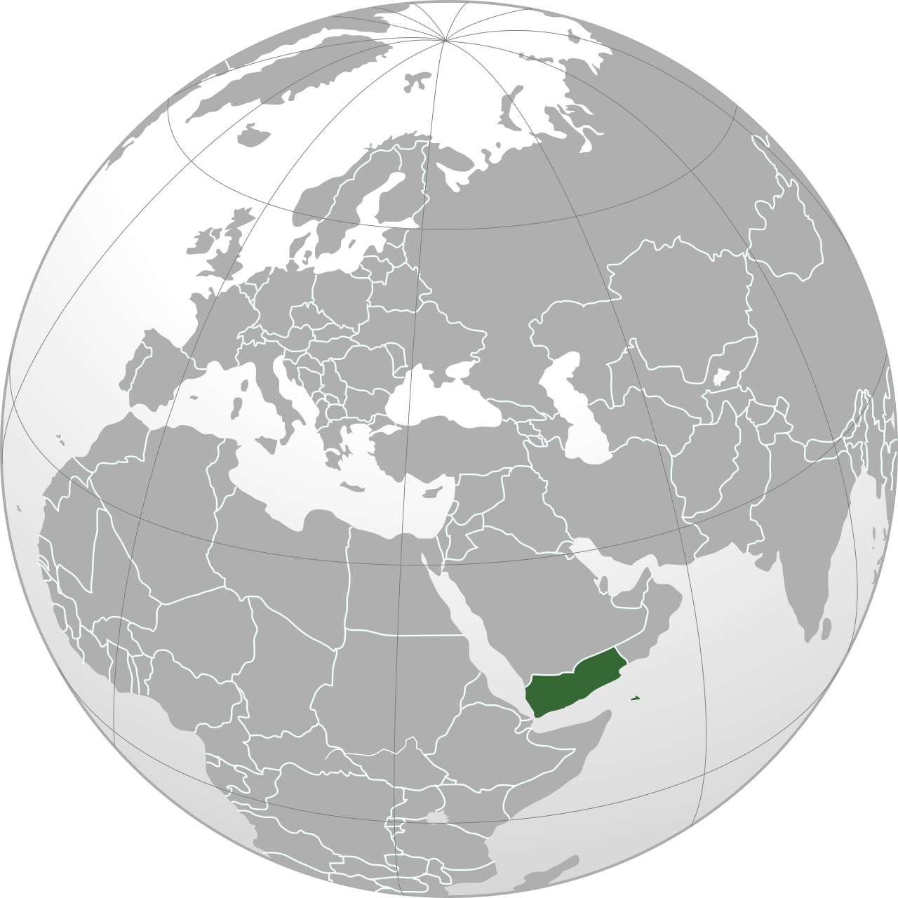 Vị trí của YEMEN trên bản đồ thế giới