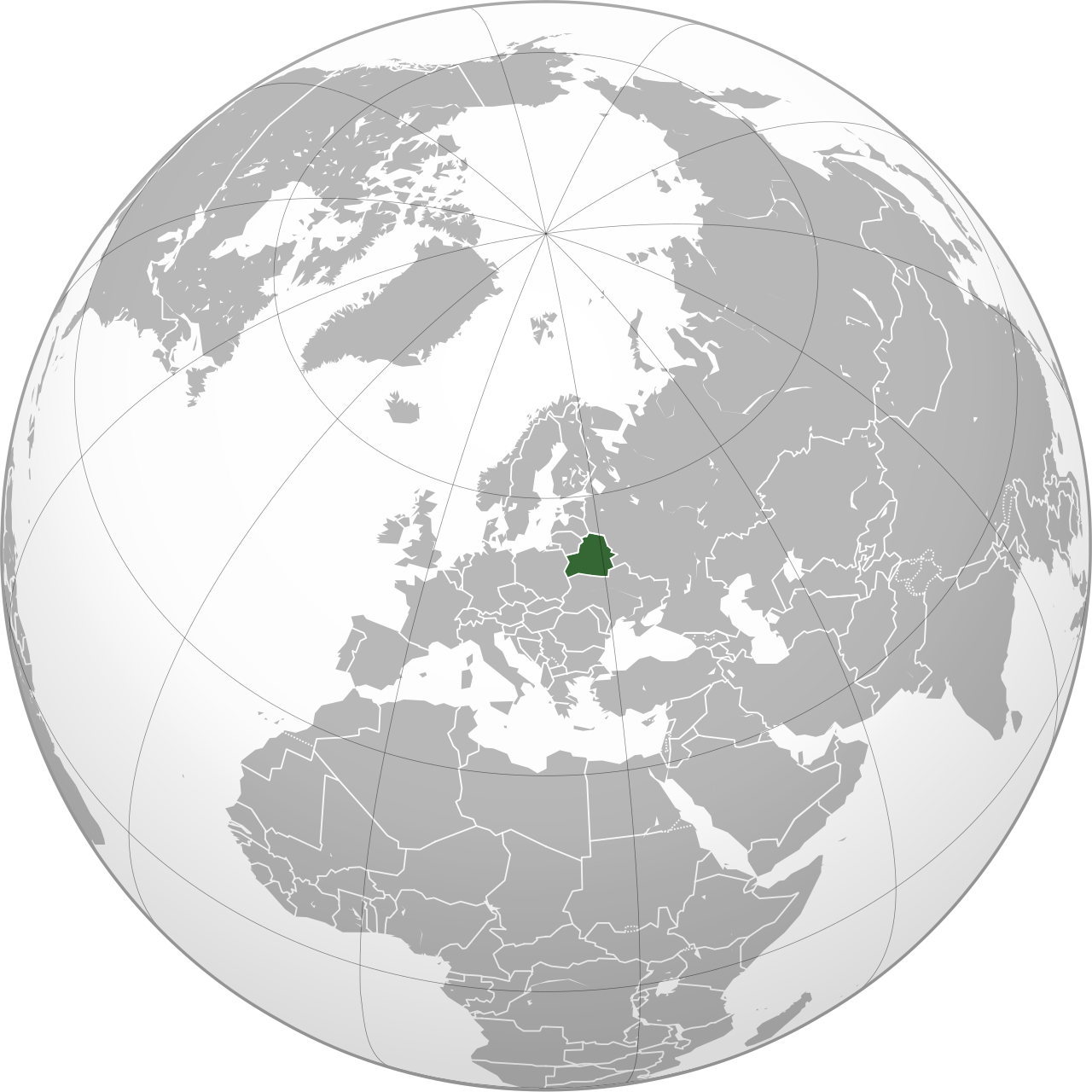 Vị trí của BELARUS trên bản đồ thế giới