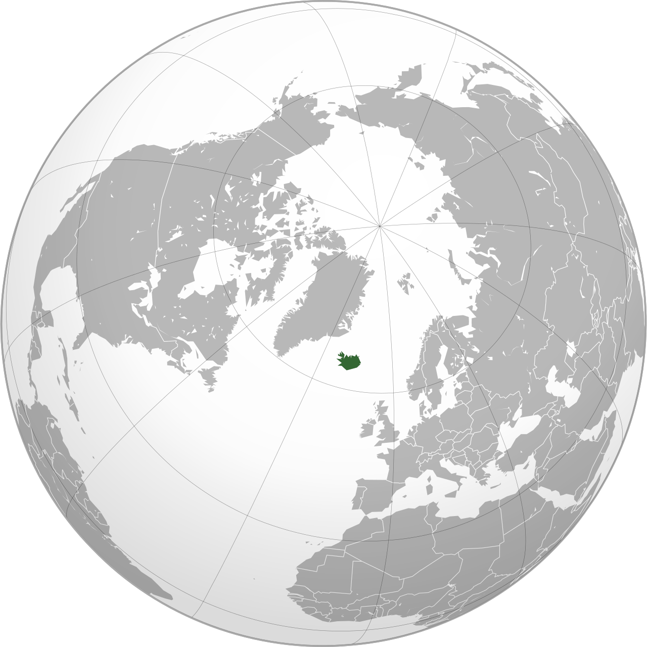Vị trí của ICELAND trên bản đồ thế giới