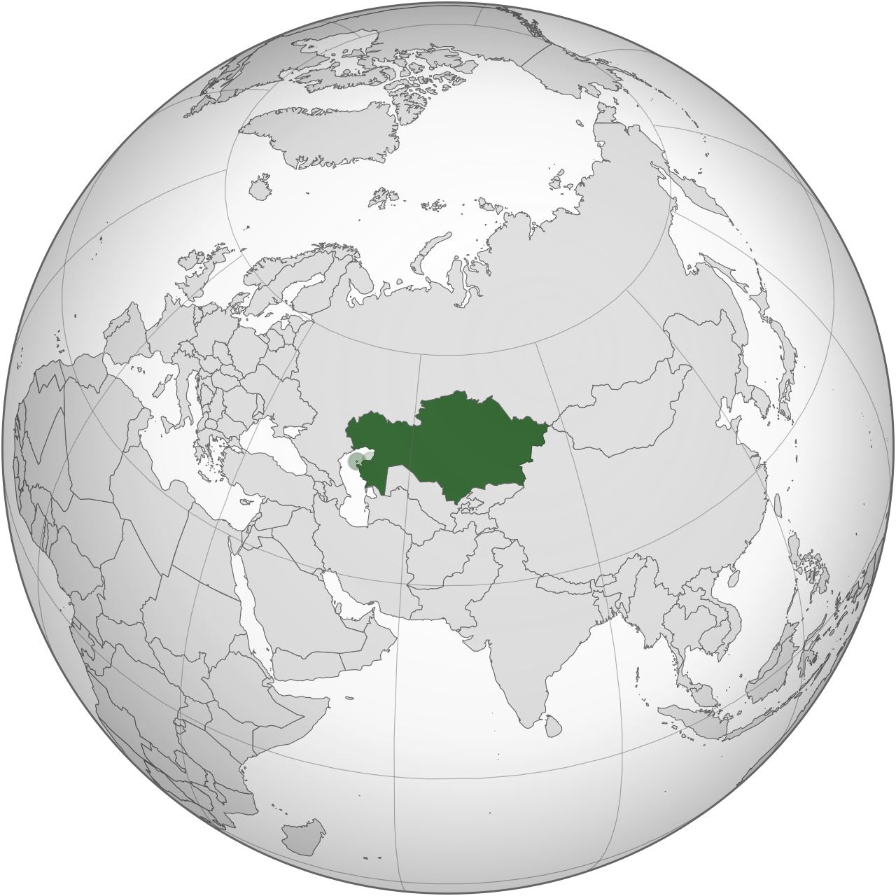 Vị trí của KAZAKHSTAN trên bản đồ thế giới