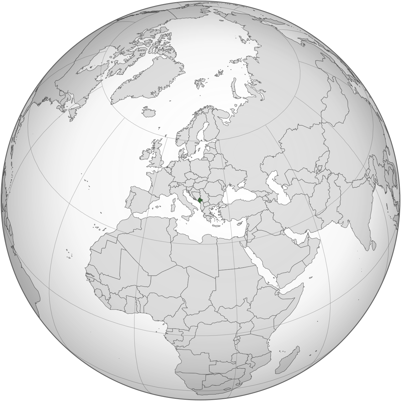 Vị trí của MONTENEGRO trên bản đồ thế giới