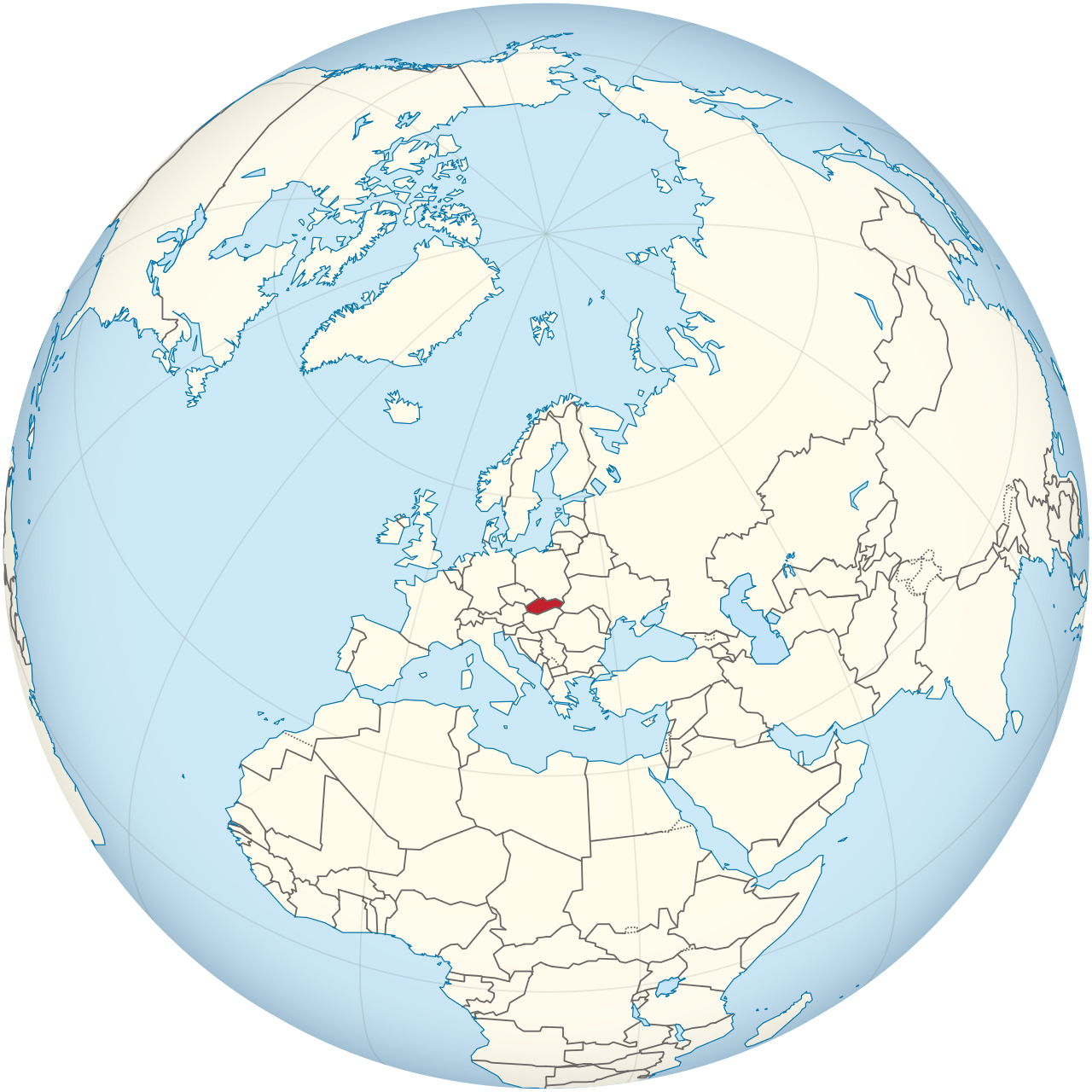 Vị trí của SLOVAKIA trên bản đồ thế giới
