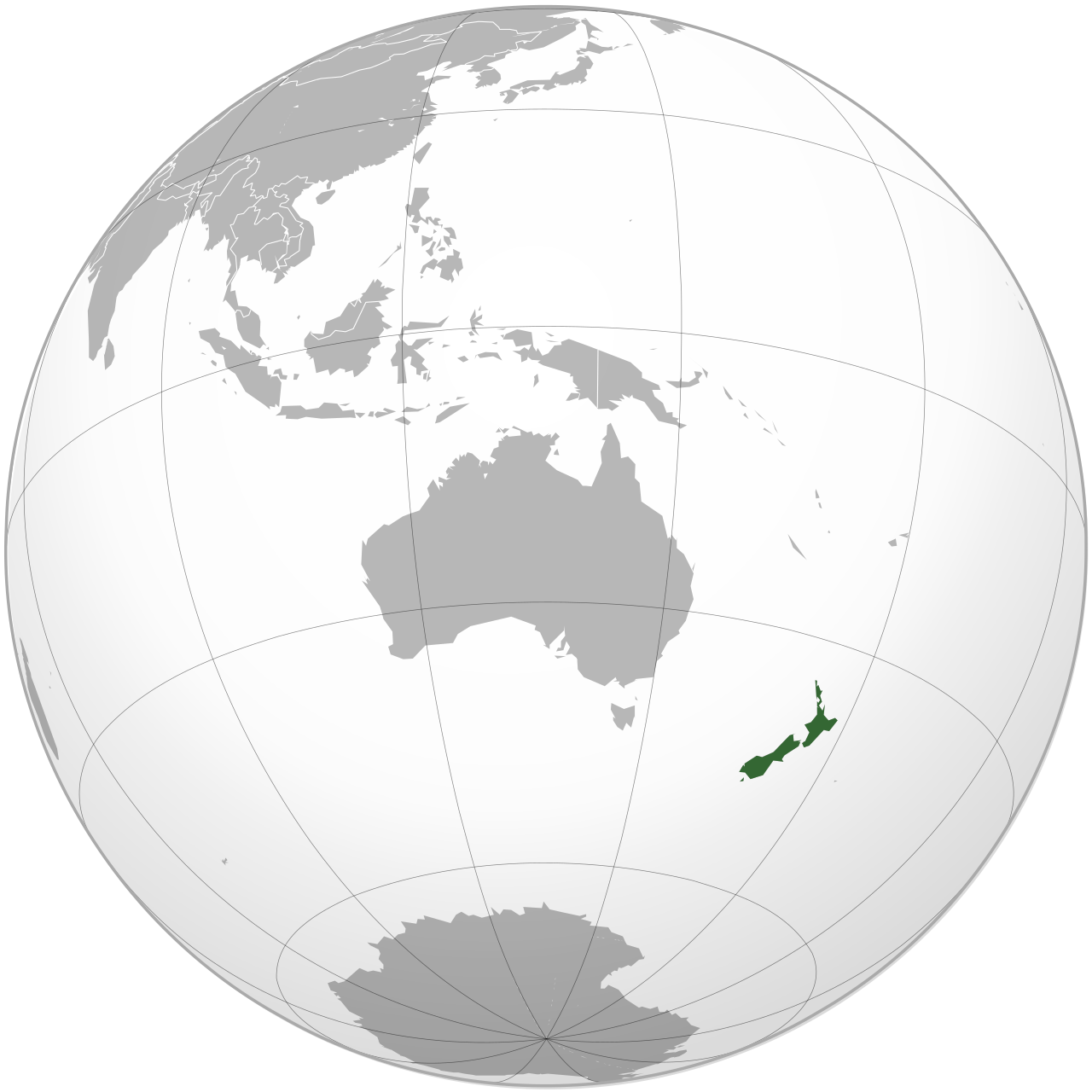 Vị trí của NEW ZEALAND trên bản đồ thế giới