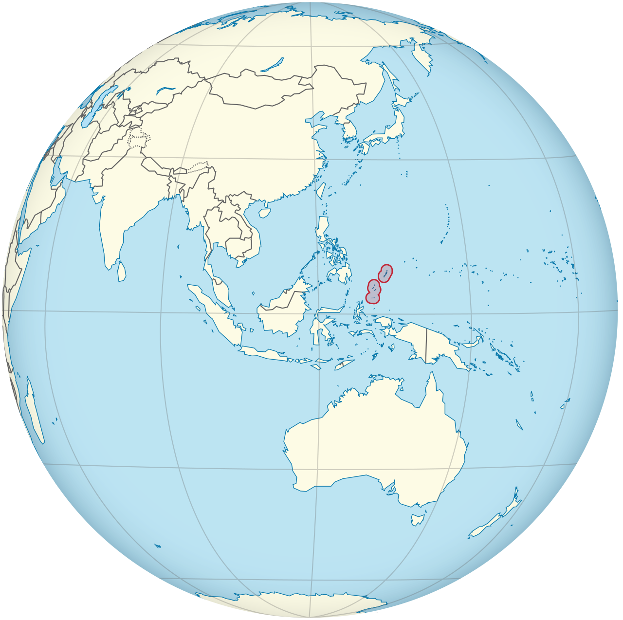 Vị trí của PALAU trên bản đồ thế giới