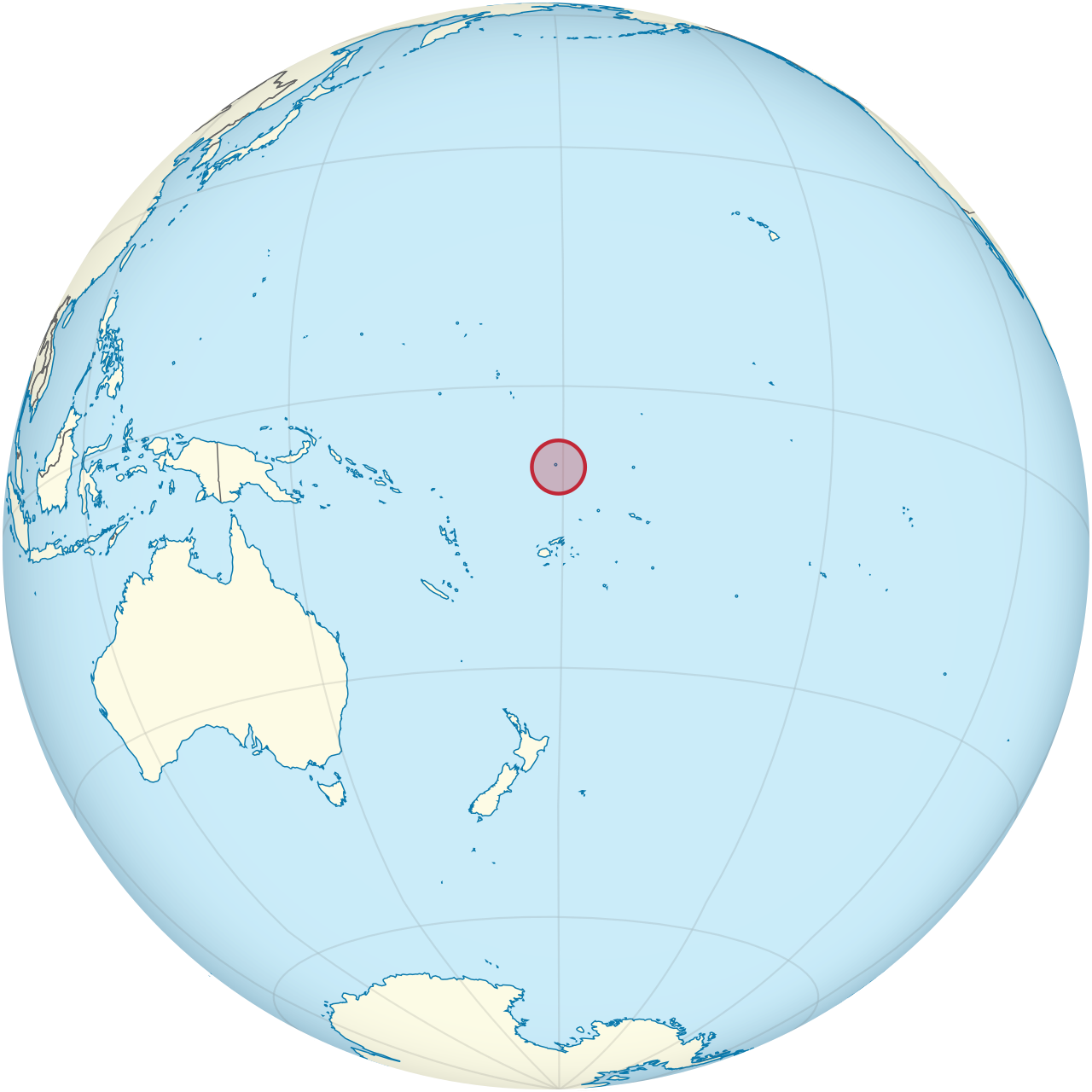 Vị trí của TUVALU trên bản đồ thế giới