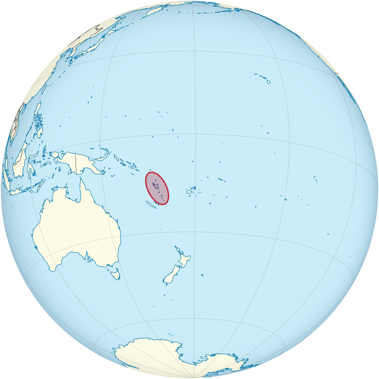 Vị trí của VANUATU trên bản đồ thế giới
